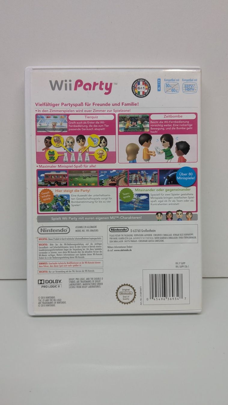 Nintendo Spiele: Wii Party - Nintendo Wii – Gebraucht aus Menziken von mame18 2