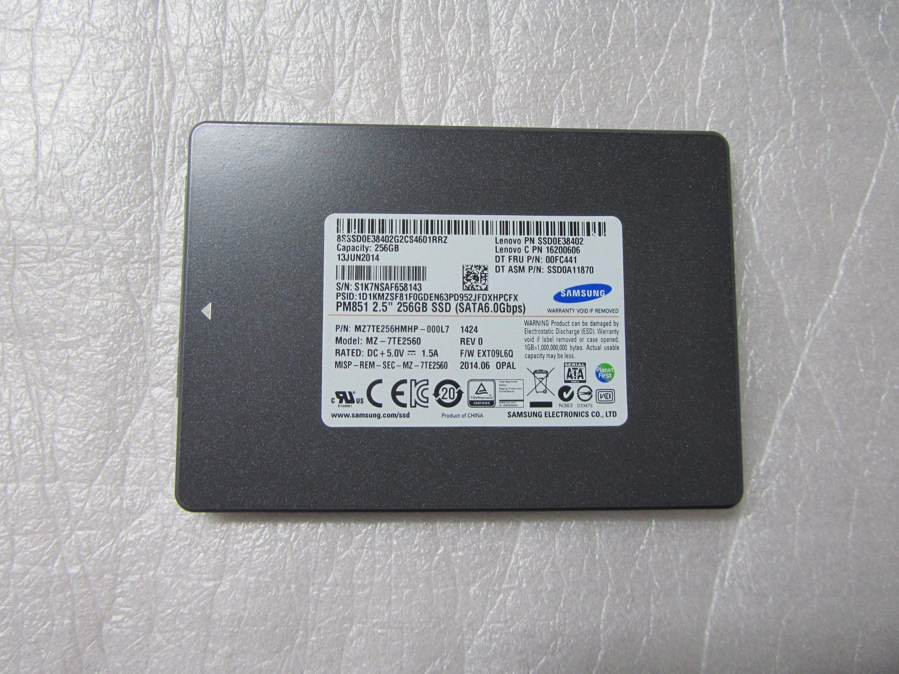 Samsung Dischi rigidi: Samsung SSD 256GB – Usato da moosseedorf venduto da RTN10