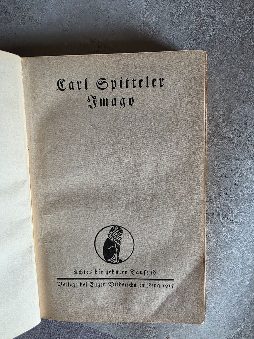 Libri: Carl Spitteler - Imago - Roman 1915 – Usato da Walterswil BE venduto da Lonitti 3
