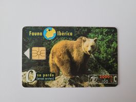 Telefonkarte Spanien "Bär"
