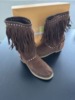 Stiefel Leder Karma of Charme Gr. 39 Braun Ibiza Style
