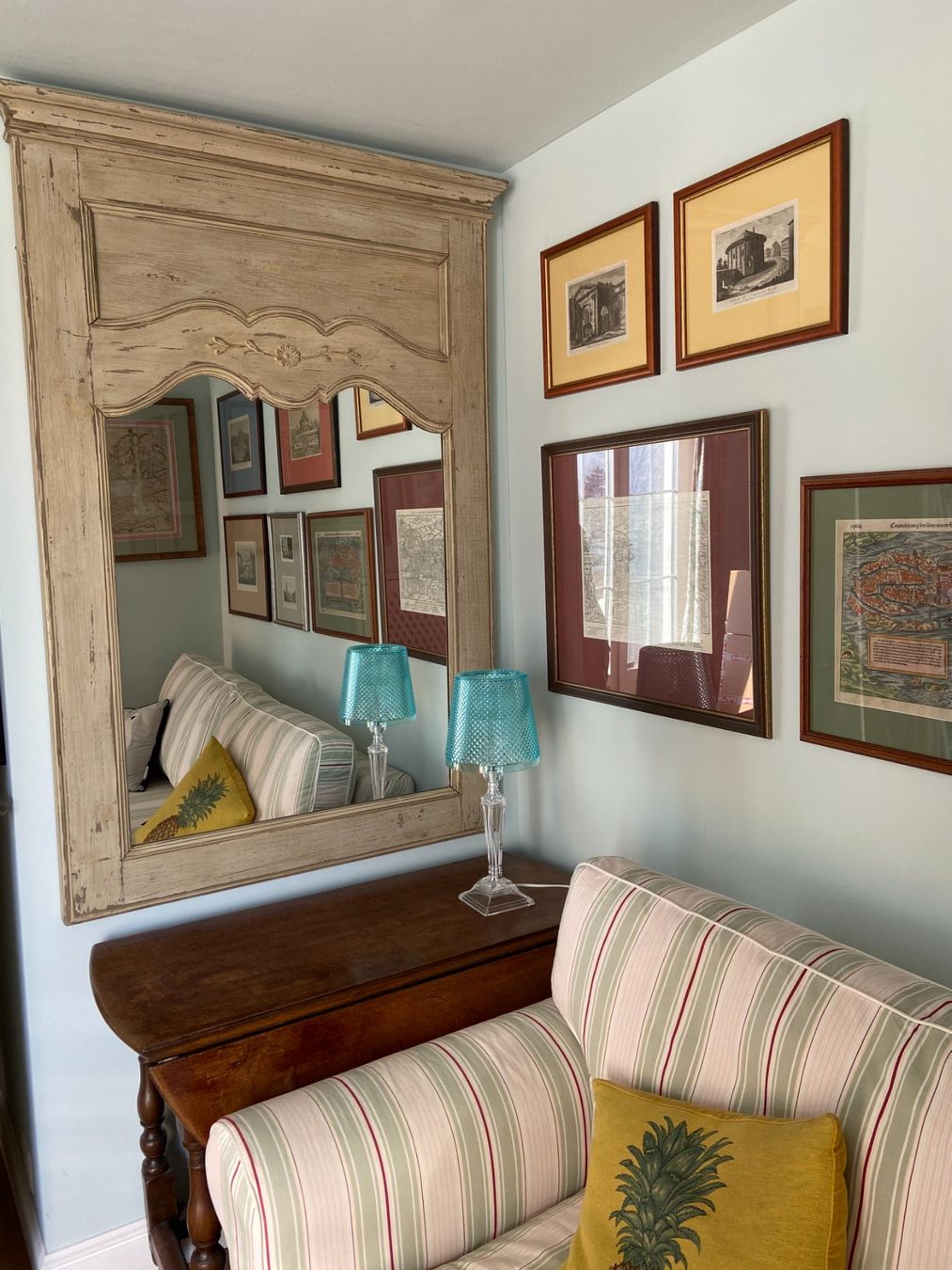 Specchi: Schöner Shabby Chic Trumeau Spiegel – Usato da Küsnacht ZH venduto da saluki12 3