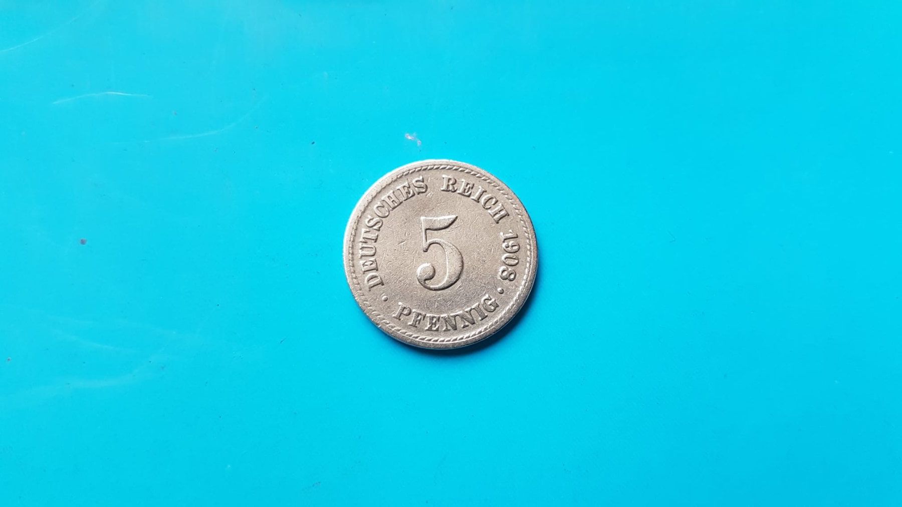 Tutti le monete: 5 Pfennig - Deutsches Reich 1908 A – Usato da Reinach BL venduto da Dexy62