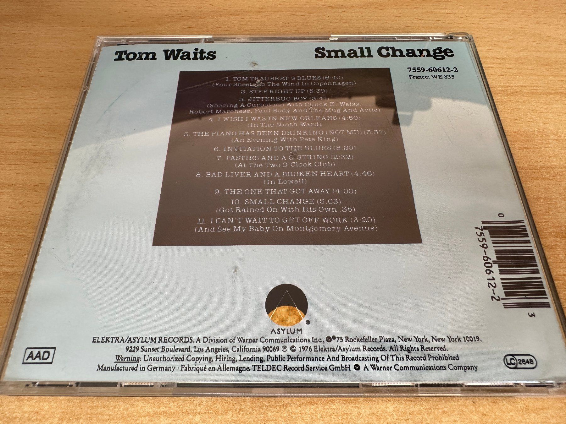 CD: I5 Tom Waits – Small Change – Usato da Rikon im Tösstal venduto da Alpenmutz 1