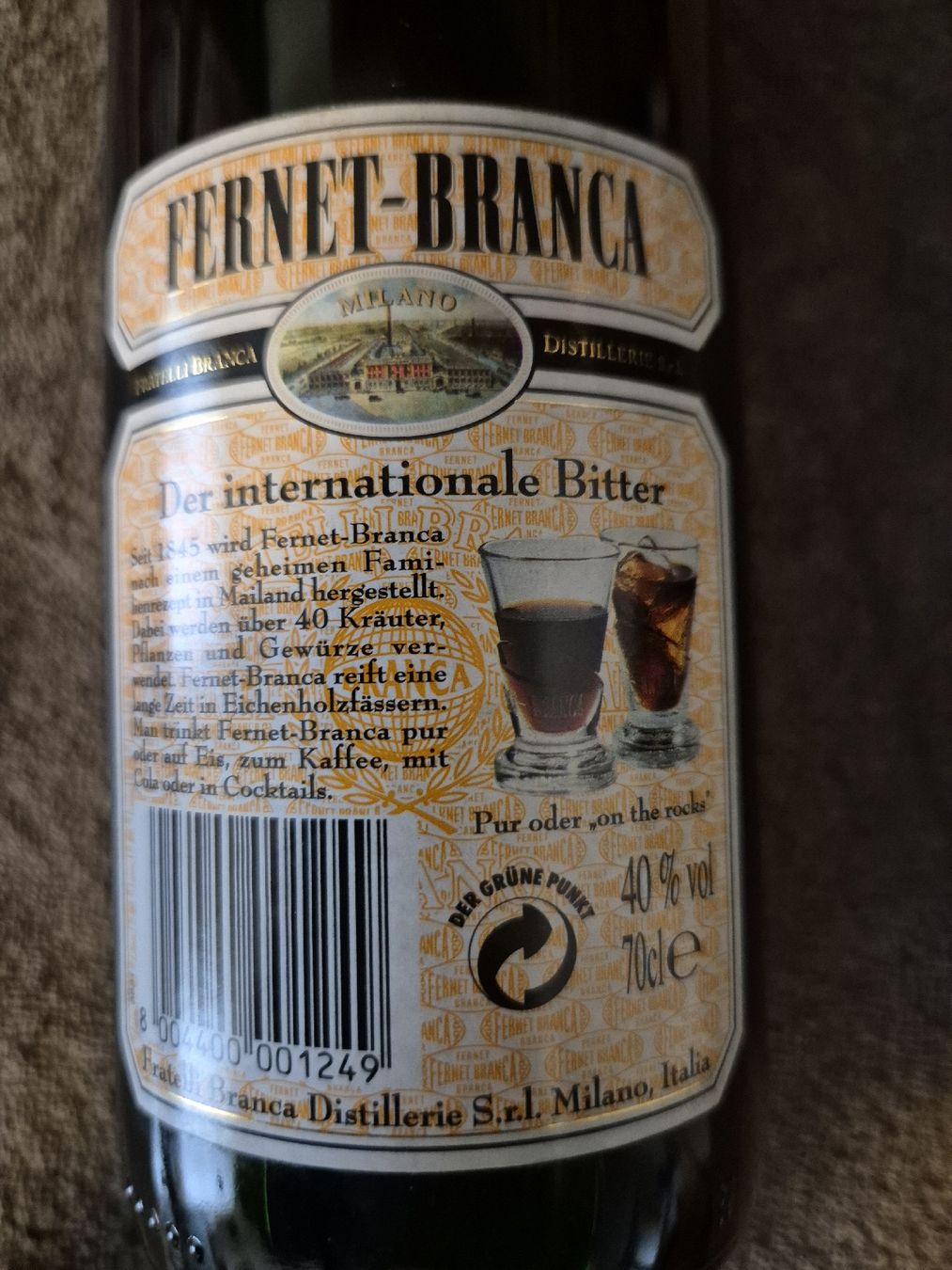 Bevande alcoliche: Fernet-Branca in spezieller Box 40% Vol – Nuovo e nell'imballaggio originale da Niederwil SO venduto da Albatros59 3