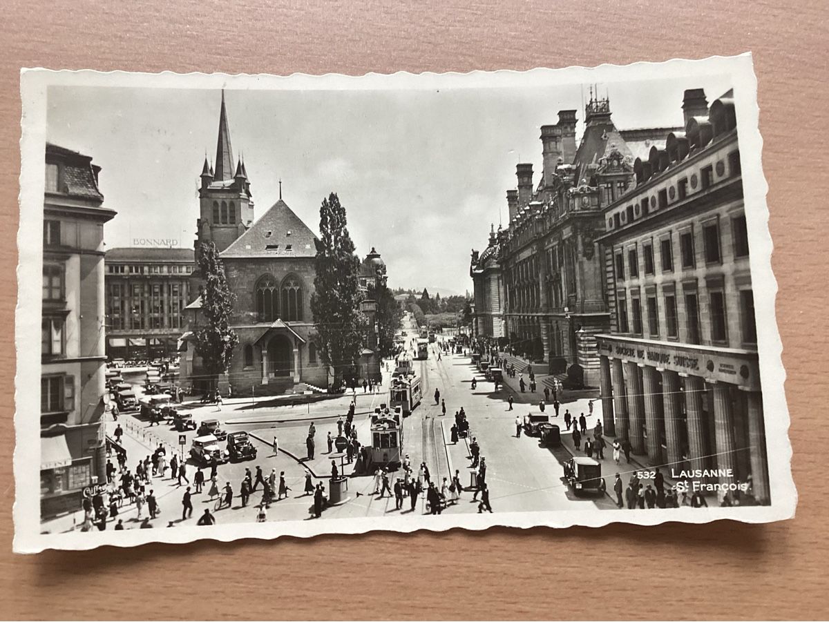 Cartoline postali: AK Lausanne St. Francois – Usato da Wassen UR venduto da SABDOM