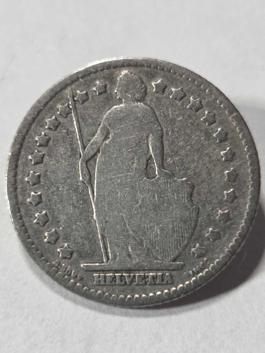 Alle Münzen: 1 francs suisse 1894 en argent – Gebraucht aus Neuchâtel von pasprie 1