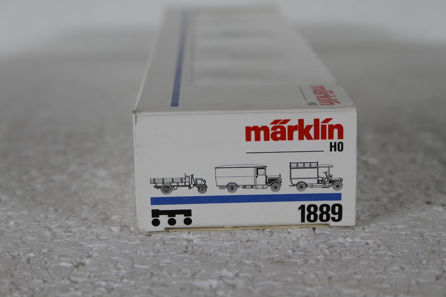 Märklin Modellini di ferrovie: Märklin 1889 Oldtimer Set Lieferwagen – Usato da Triesen venduto da gleis8 4