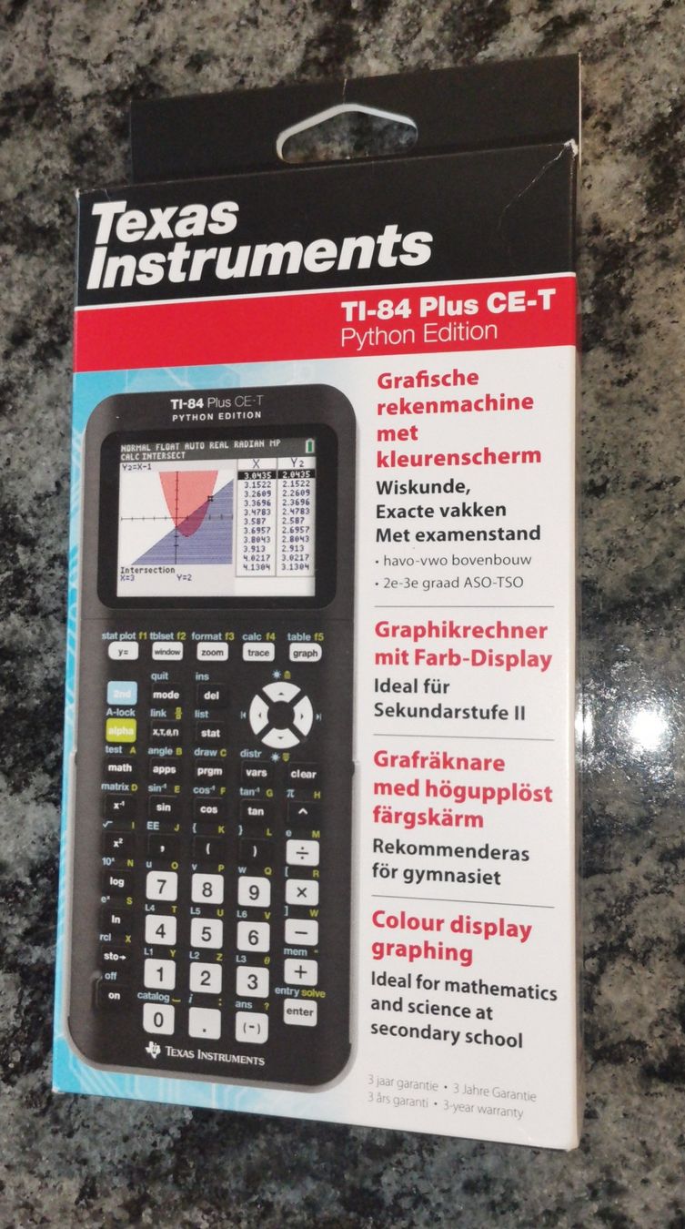 Texas Instruments Sonstiger Schulbedarf: Taschenrechner Texas Instrument TI-84 Plus CE-T Python Editi – Neu (gemäss Beschreibung) aus Mühlethurnen von  1