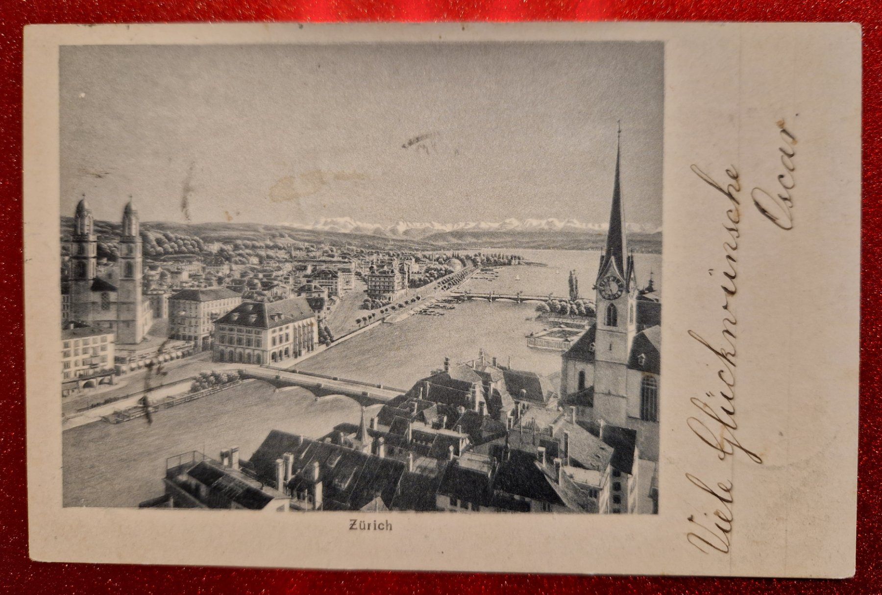 Ansichtskarten: Zürich 1906 – Gebraucht aus Melchnau von Fishel