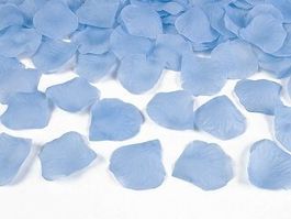 Neu Geburt Taufe Deko 300 Rosenblätter blau Streublumen