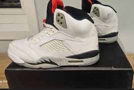 Air Jordan 5 Retro Blanc Cement, Taille 42,5 Bon Etat
