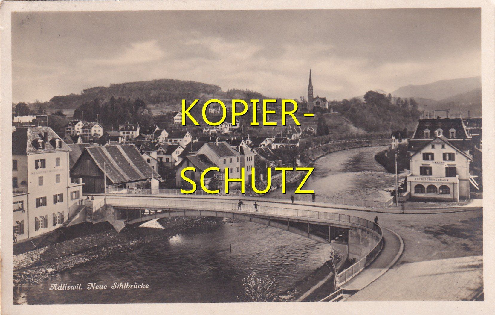 Cartoline postali: Adliswil - Neue Sihlbrücke /ba – Usato da Hombrechtikon venduto da Rudolf07
