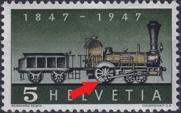 1947, 277.Pf, fehlende Speiche ** schönes Stück, Kat: 100.-+