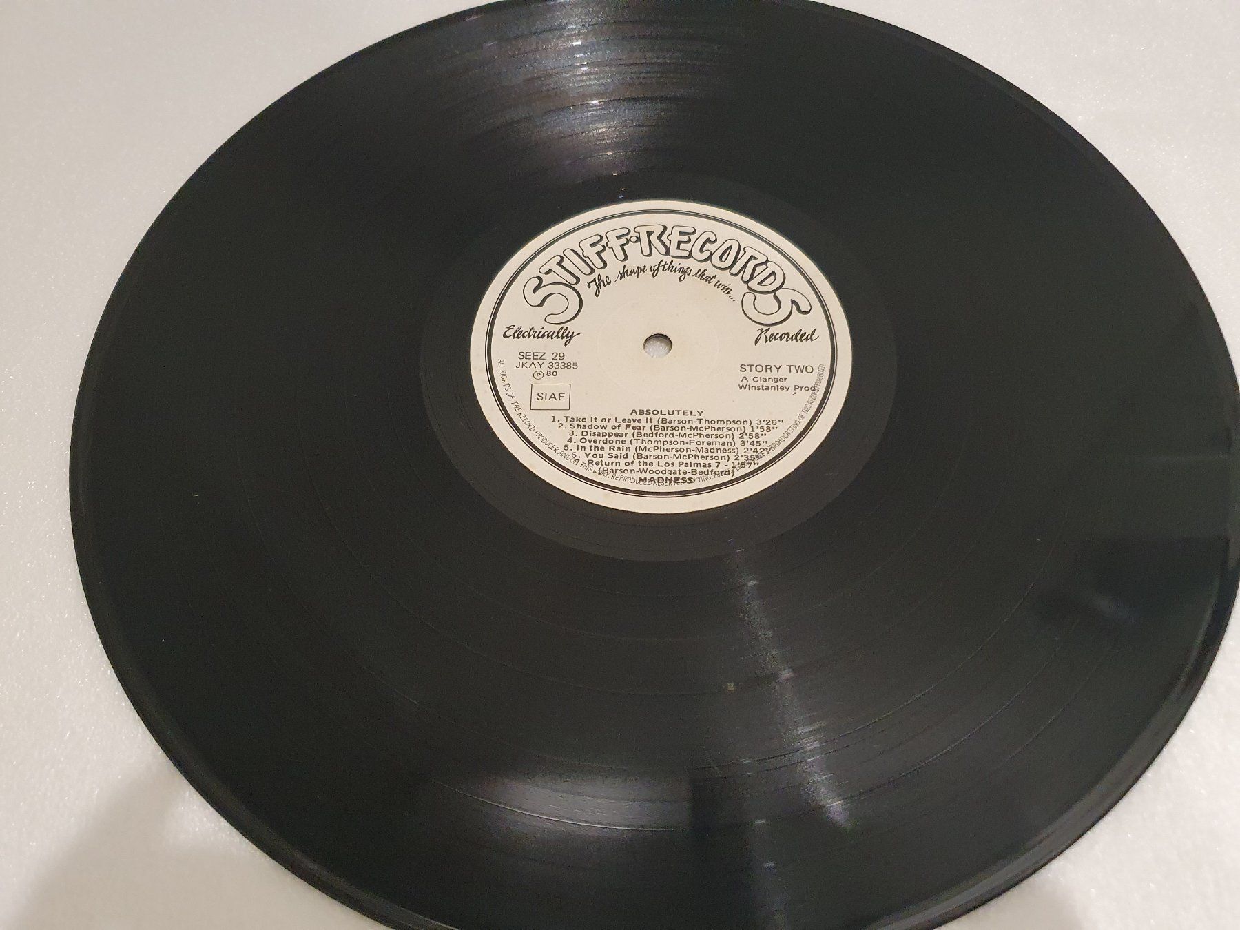 Dischi in vinile: Madness – Absolutely – Usato da Uster venduto da Vinyl-Leidenschaft 4