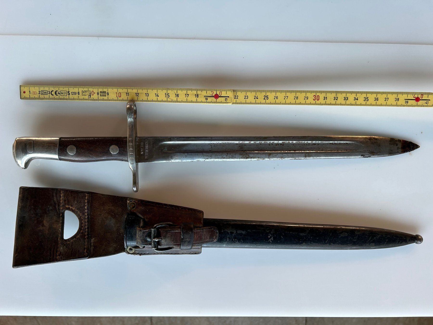 Schweizer Armee Stichwaffen: Bajonett Maschinenfabrik Bern – Gebraucht aus Titterten von Ameanrio 3