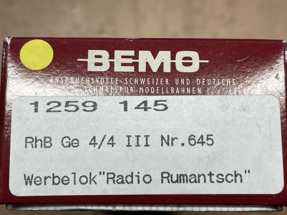 Bemo Modelleisenbahnen: Bemo Rhb Ge 4/4 III Nr 645 Digital – Neu (gemäss Beschreibung) aus Gossau SG von Krokodil344 7