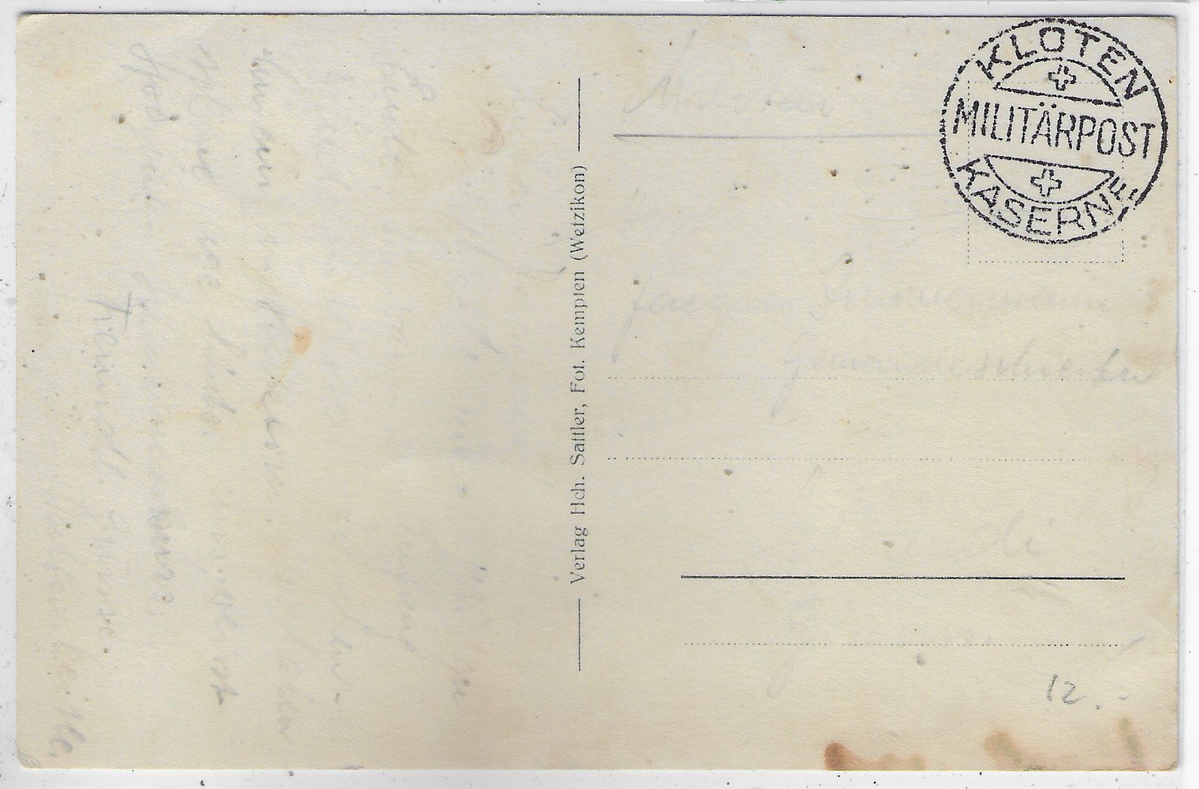 Cartoline postali: Kloten - Generalansicht mit Kirche – Usato da Ettingen venduto da Kartenplanet 1