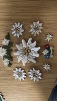 Stickereien Edelweiss Applikationen Set 9 Stueck neu