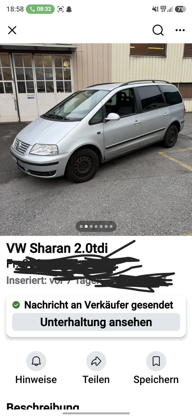 VW Autos: vw sharan – Gebraucht aus uznach von camikj 1