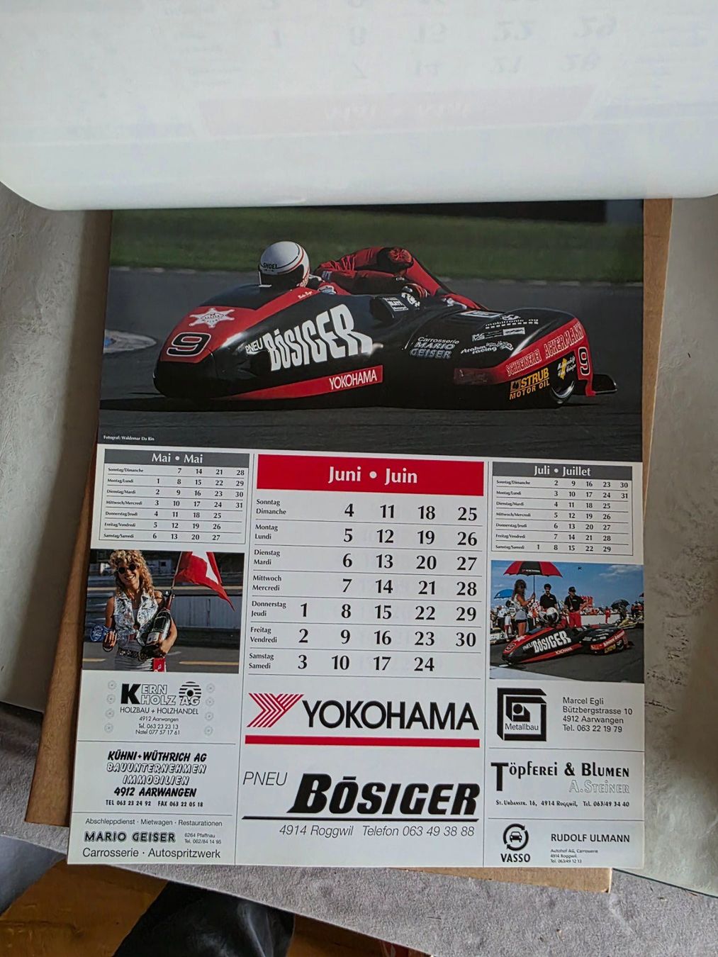 Calendari: Bösiger Töff Motorrad Kalender 1995 – Nuovo e nell'imballaggio originale da Walterswil BE venduto da Lonitti 5
