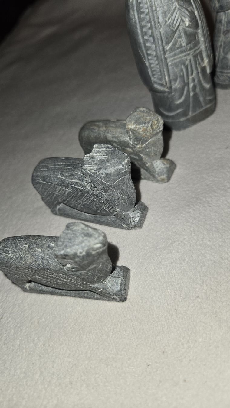 Figuren: Krippenfiguren Set aus Speckstein Indien  – Gebraucht aus Uzwil von BrokiFloh 4