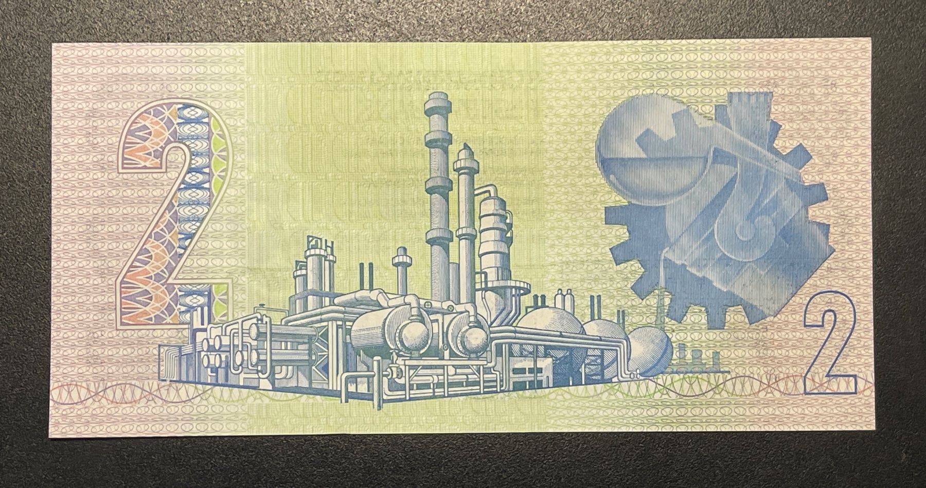 Banknoten: South Africa 2 Rand 1990 UNC – Neu (gemäss Beschreibung) aus Lostorf von Spiridon 1
