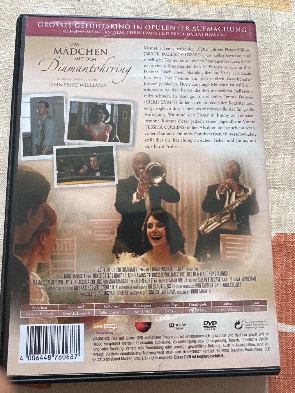 Tutti i DVDs: Das Mädchen mit dem Diamantohrring – Usato da Schaffhausen venduto da D-MAC 1
