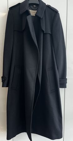 Burberry Wollmantel Gr. 38 Schwarz