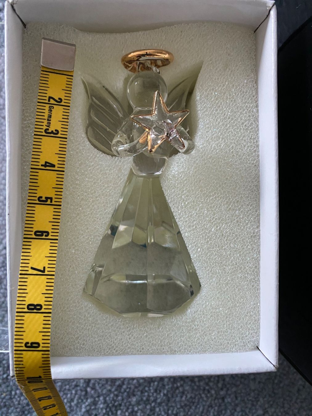 Statuette: 2x Glasengel Engel Goldbach – Usato da Einsiedeln venduto da PaedeK84 2
