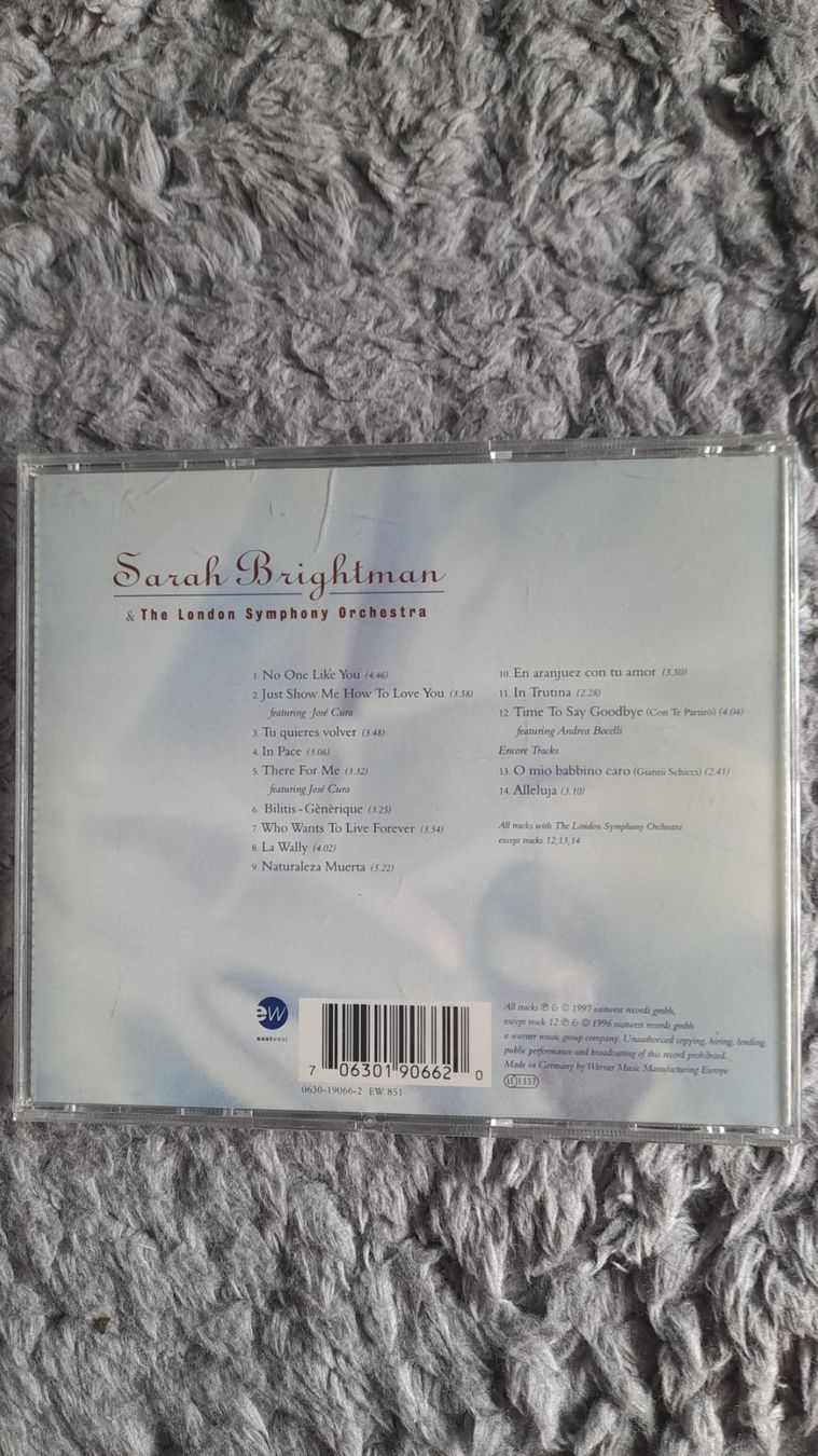 CD: SARAH BRIGHTMAN     TIMELESS      CD – Usato da Wetzikon ZH venduto da Ramones01 1