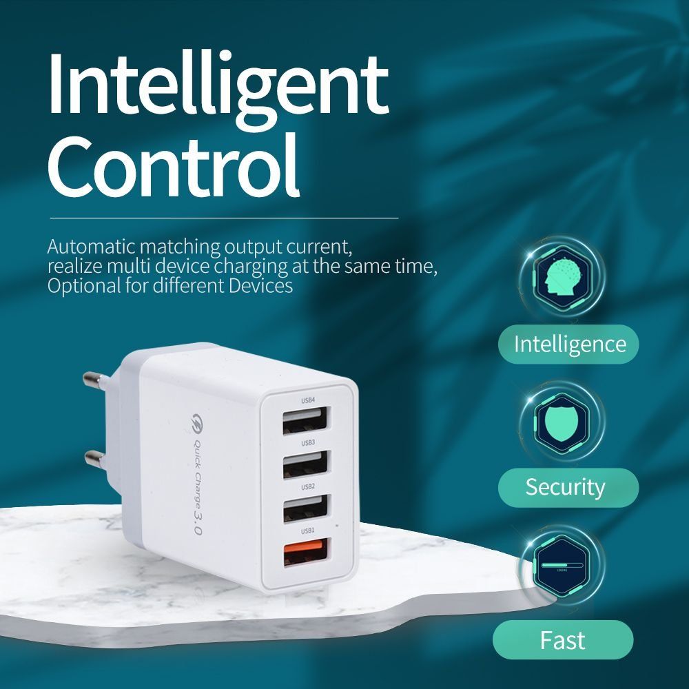 Caricabatterie: USB-Netzteil mit Schnell-Ladefunktion, 4-Port – Nuovo e nell'imballaggio originale da Giubiasco venduto da news-shop 3