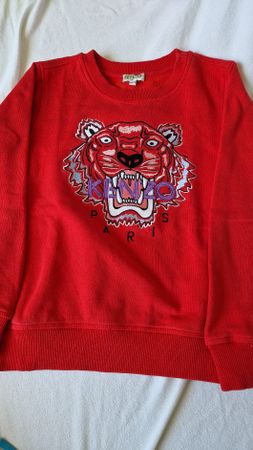 Kids Pullover mit gesticktem Tigermotiv