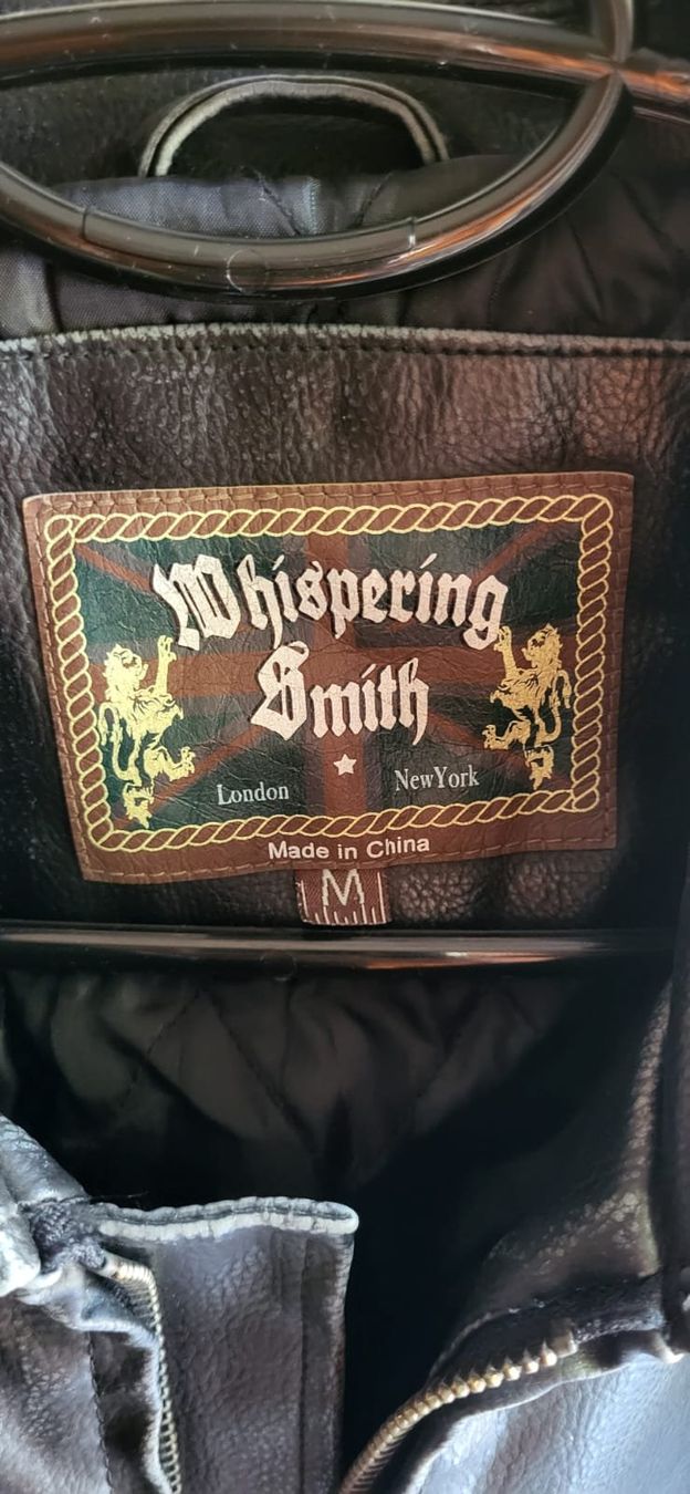 Giacche: Herren-Lederjacke der Marke Whispering Smith, Farbe Schwarz – Usato da Curio venduto da mia_vb5z 5