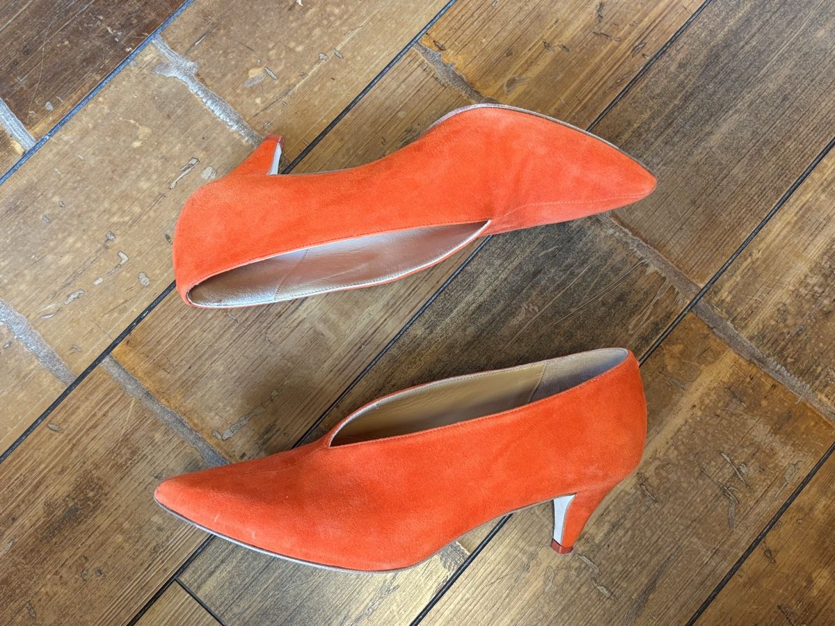 Damenschuhe: Escarpins Ayede 40.5 daim orange – Gebraucht aus Dotzigen von SecondHandGems 5
