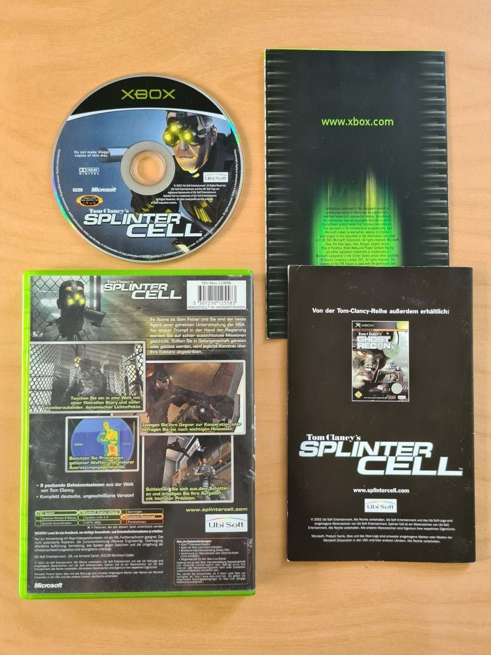 Giochi: Tom Clancy's Splinter Cell (Xbox) – Usato da Oberwil BL venduto da Spieltopia 1