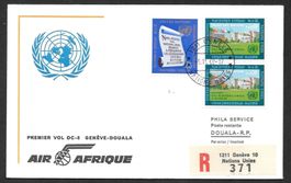 Erstflug Genf - Douala ab UNO Genf 5.11.1969
