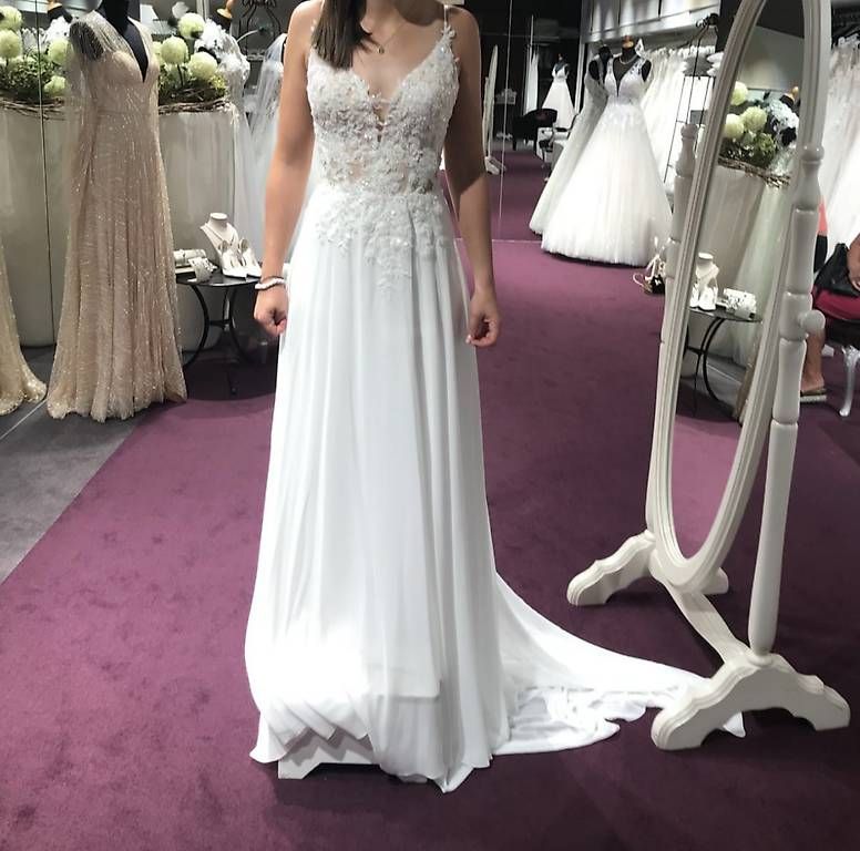 Vestiti: Brautkleid Modeca Grösse 34 Ivory – Usato da Maienfeld venduto da gia_md9j