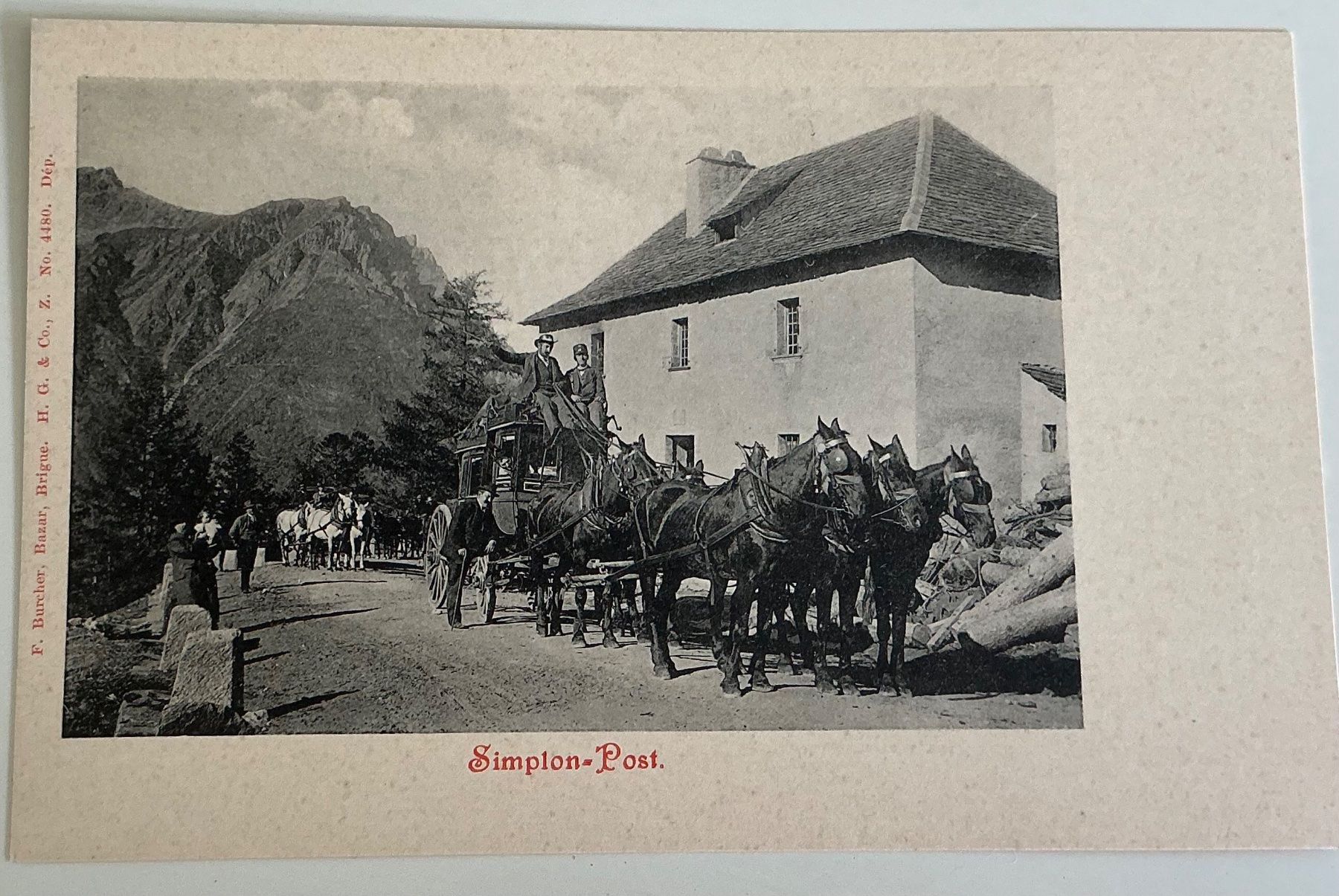 Cartoline postali: Alte Ansichtskarte Simplon-Post – Usato da Crans-Montana venduto da plainemorte