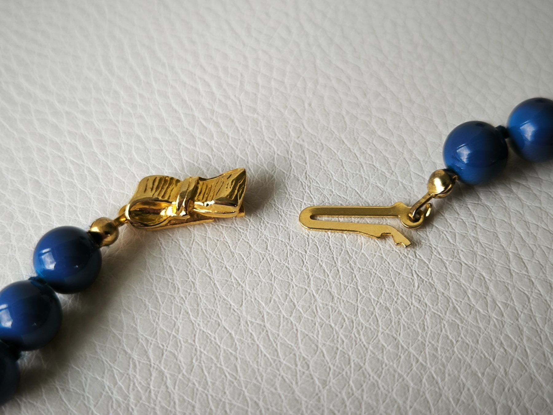 Catenine: Lapis Halskette geknüpft – Nuovo (secondo la descrizione) da Miège venduto da gitarro68 2