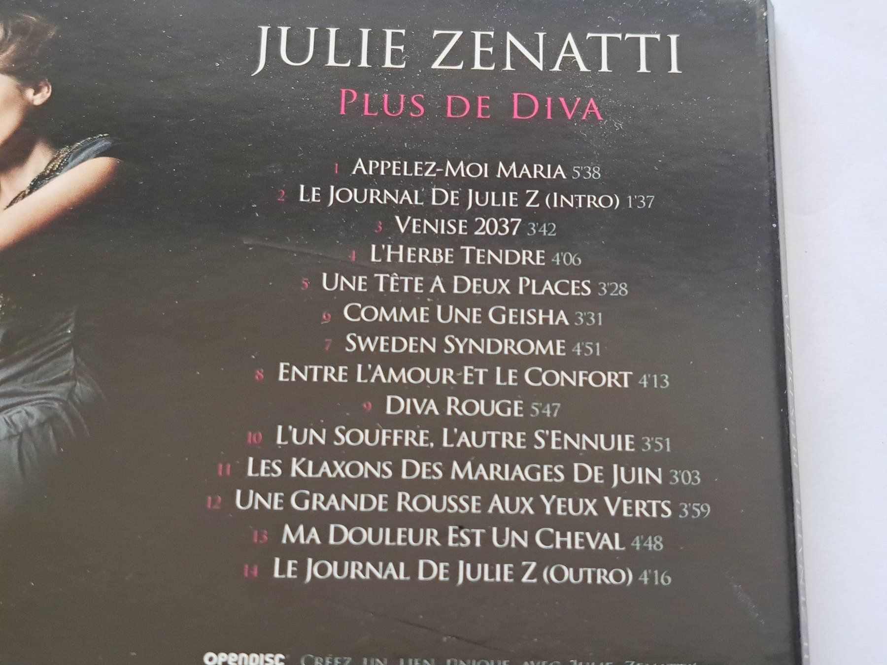 CD: Cd Julie Zenatti - Plus de diva – Usato da Pully venduto da bro_n52j 2