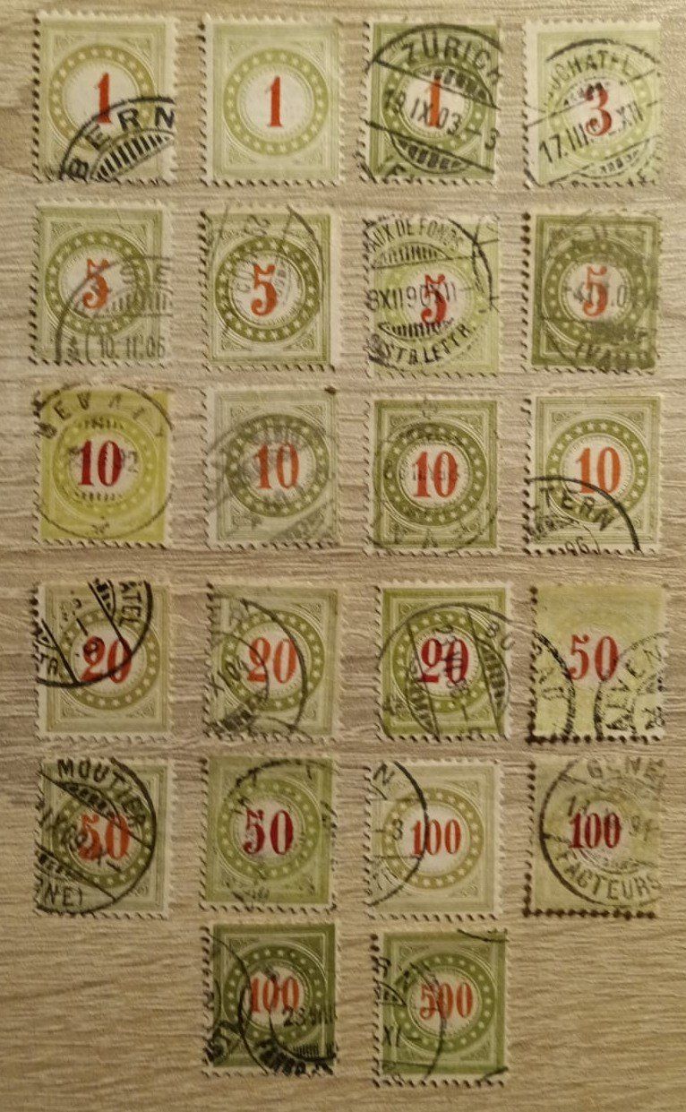 Tutti i francobolli: Lote sellos Suiza, Postage Due – Usato da Stein am Rhein venduto da tom_fq6v