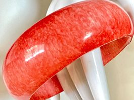 💖 Rhodochrosit Armreif –RAR–kräftiges Naturrosa- Massiv 90g