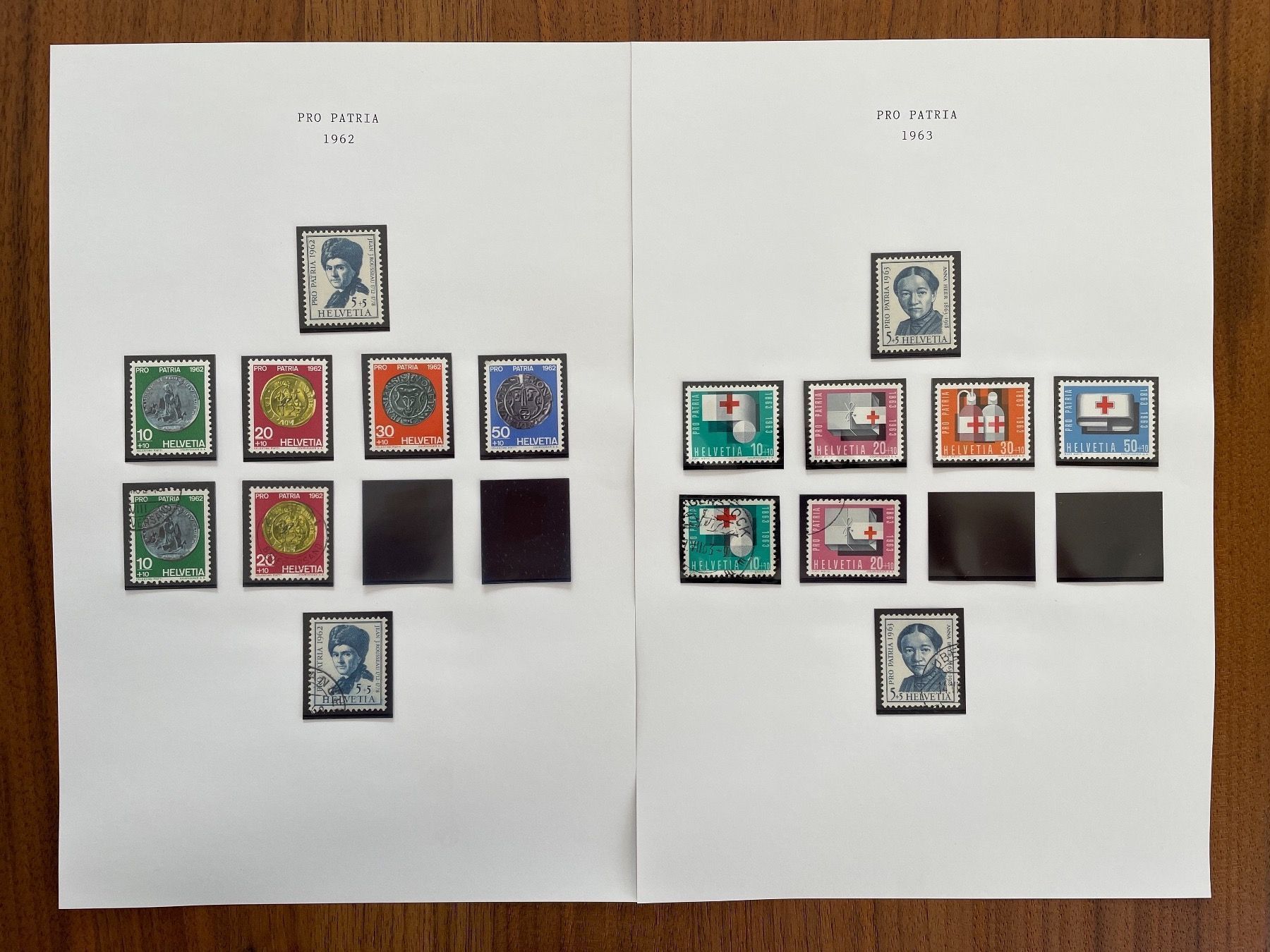 Alle Briefmarken: Sammlung Pro Patria 1960 - 1969 – Gebraucht aus Adligenswil von Treegarden 1