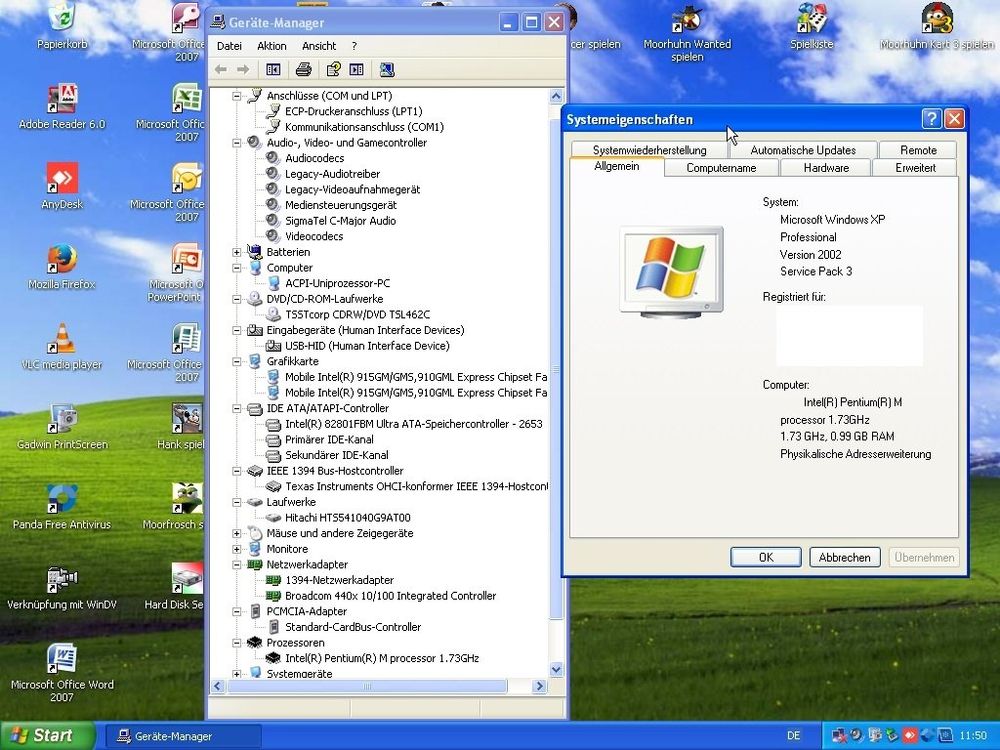 Dell Latitude D510 Windows XP & OFFICE 2007, Serial - RS-232 (Gebraucht ...
