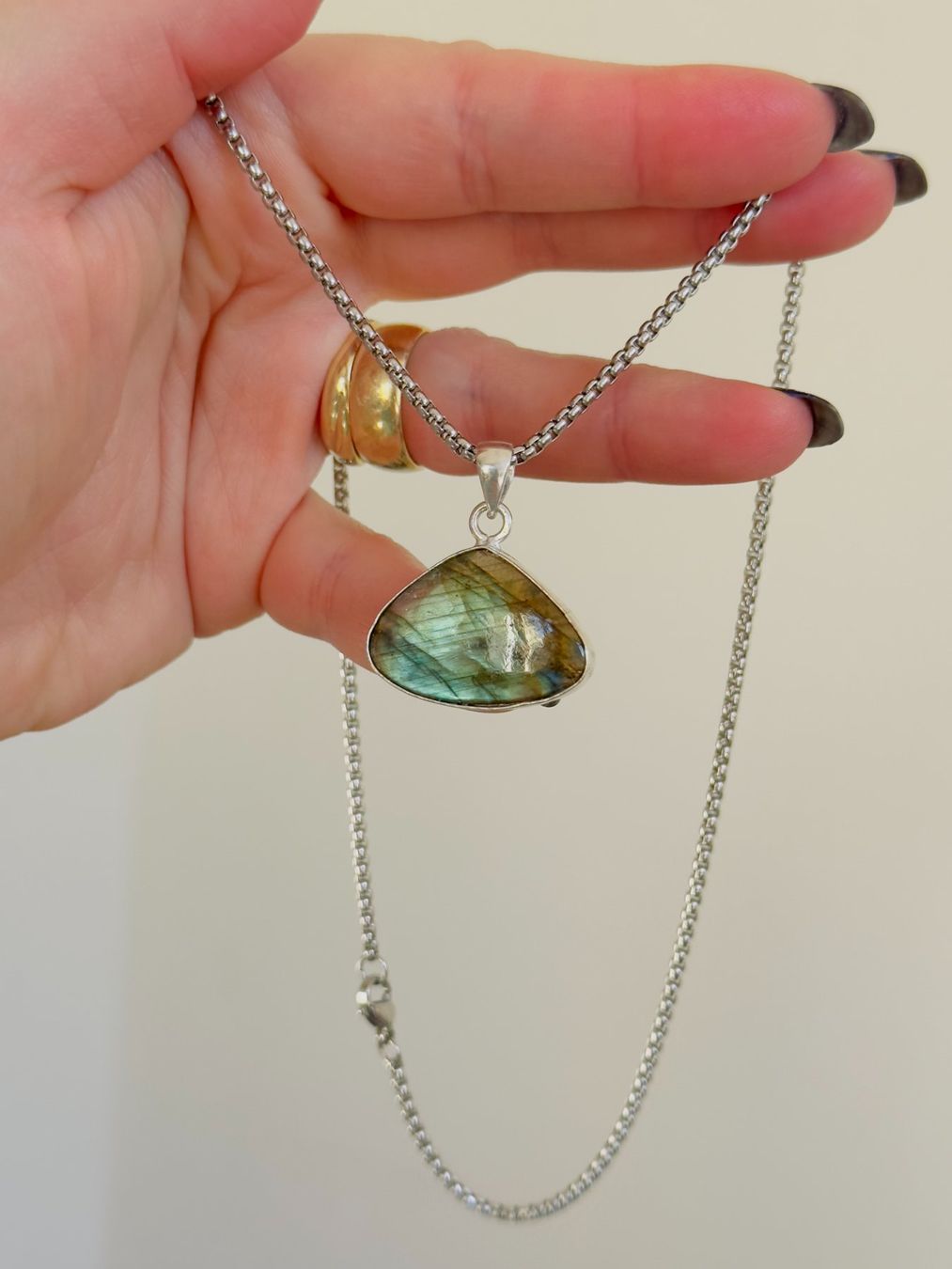 Catenine: Labradorite necklace – Nuovo e nell'imballaggio originale da Genève venduto da AGBERG 4