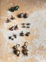 8 paar ohrenringe  silber/Modeschmuck OM