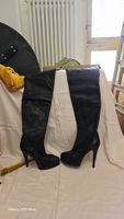 Unisex Overknee Plateau Stiefel – Made in Italy Echtleder 41