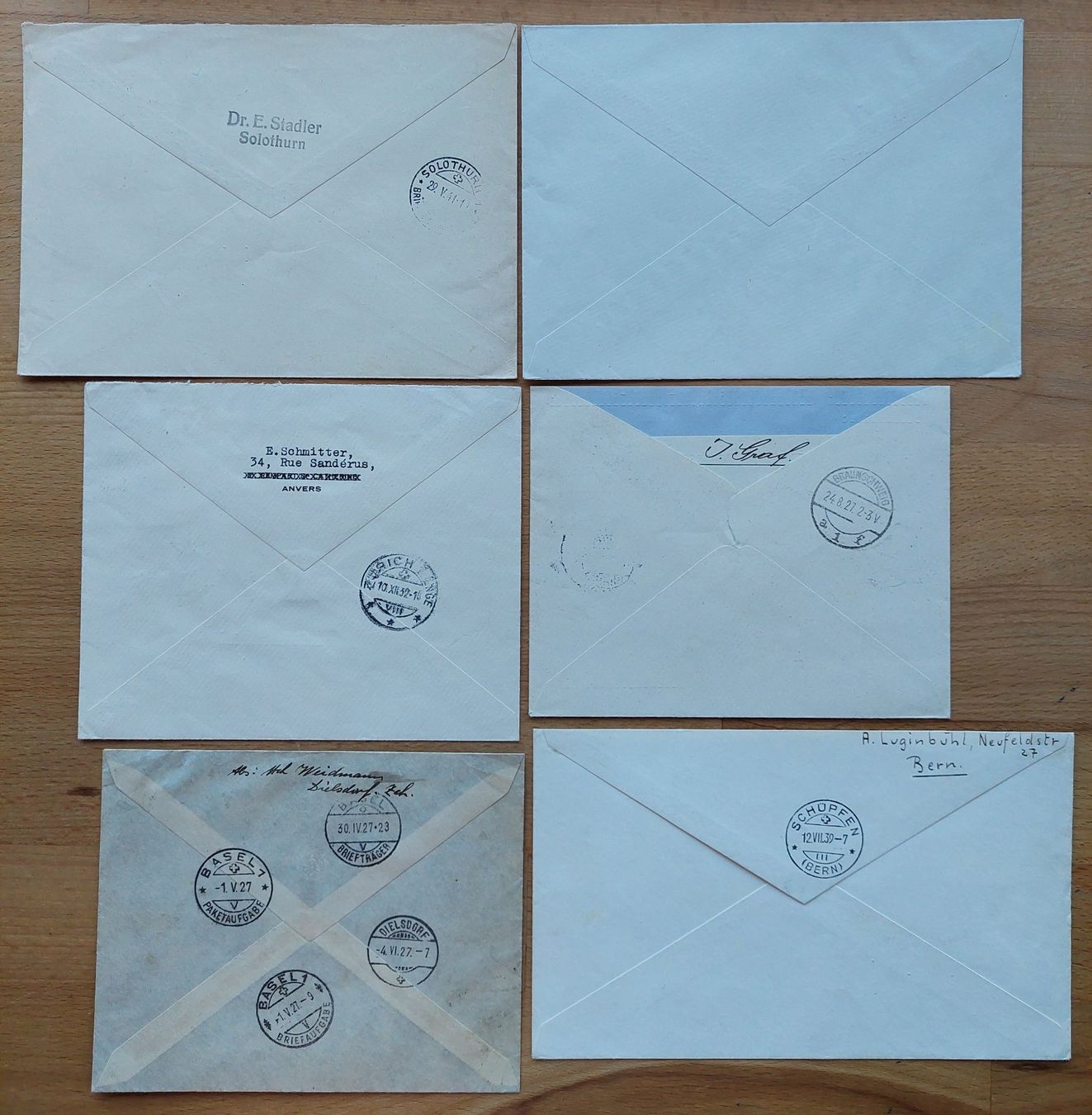 Alle Briefmarken: Flugpost-Briefe – Gebraucht aus Obfelden von Foto_Bild_Kunst_Buch 3