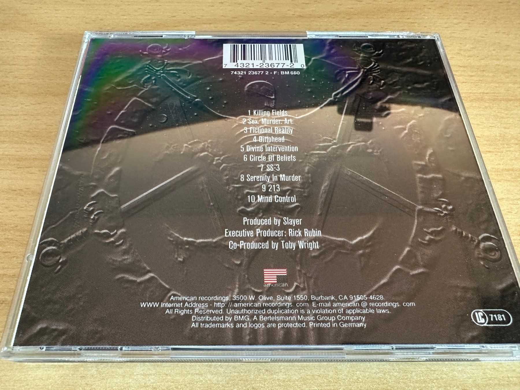 CDs: Slayer – Divine Intervention – D'occasion à Rikon im Tösstal par Alpenmutz 3